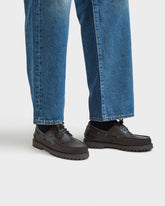 Swan Leather Field Moccasins |