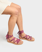 Sandali Eva in Cotone con Laccetti Bandana |