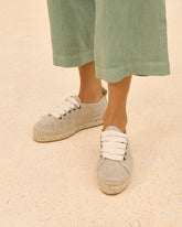 Organic Hemp Lace-Up Espadrilles |
