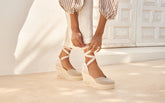 Organic Hemp Heart-Shaped<br />Wedge Espadrilles - Women's Bestselling Shoes | 
