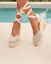 Organic Hemp Heart-Shaped Wedge Espadrilles |