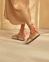 Tie-Up Jute Rope Sandals |