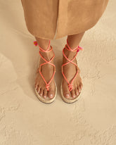 Tie-Up Jute Rope Sandals |