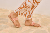 Raffia & Leather<br />Toe Ring Sandals - Women’s Sandals | 