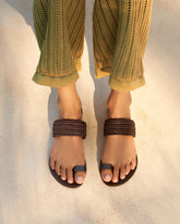 Raffia & Leather Sandals |