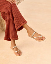 Leather Braid Thong Sandals |