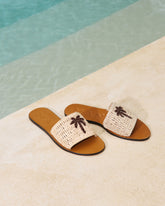 Raffia Leather Sandals |