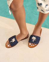 Raffia Leather Sandals |