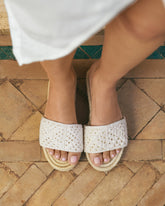 Cotton Crochet Jute Sandals |