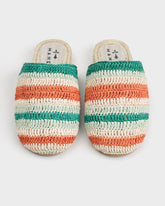 Raffia Crochet Jute Clog Mules |