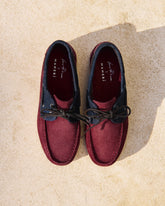 Swan Suede & Denim Boat Shoes |