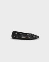 Leather Woven Ballet Flats |
