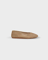 Leather Woven Ballet Flats |