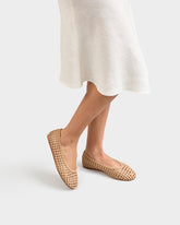 Leather Woven Ballet Flats |