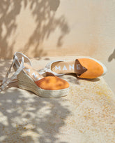 Soft Suede Heart-Shaped Wedge Espadrilles |
