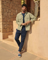 Stone Washed Cotton Venice Trousers |