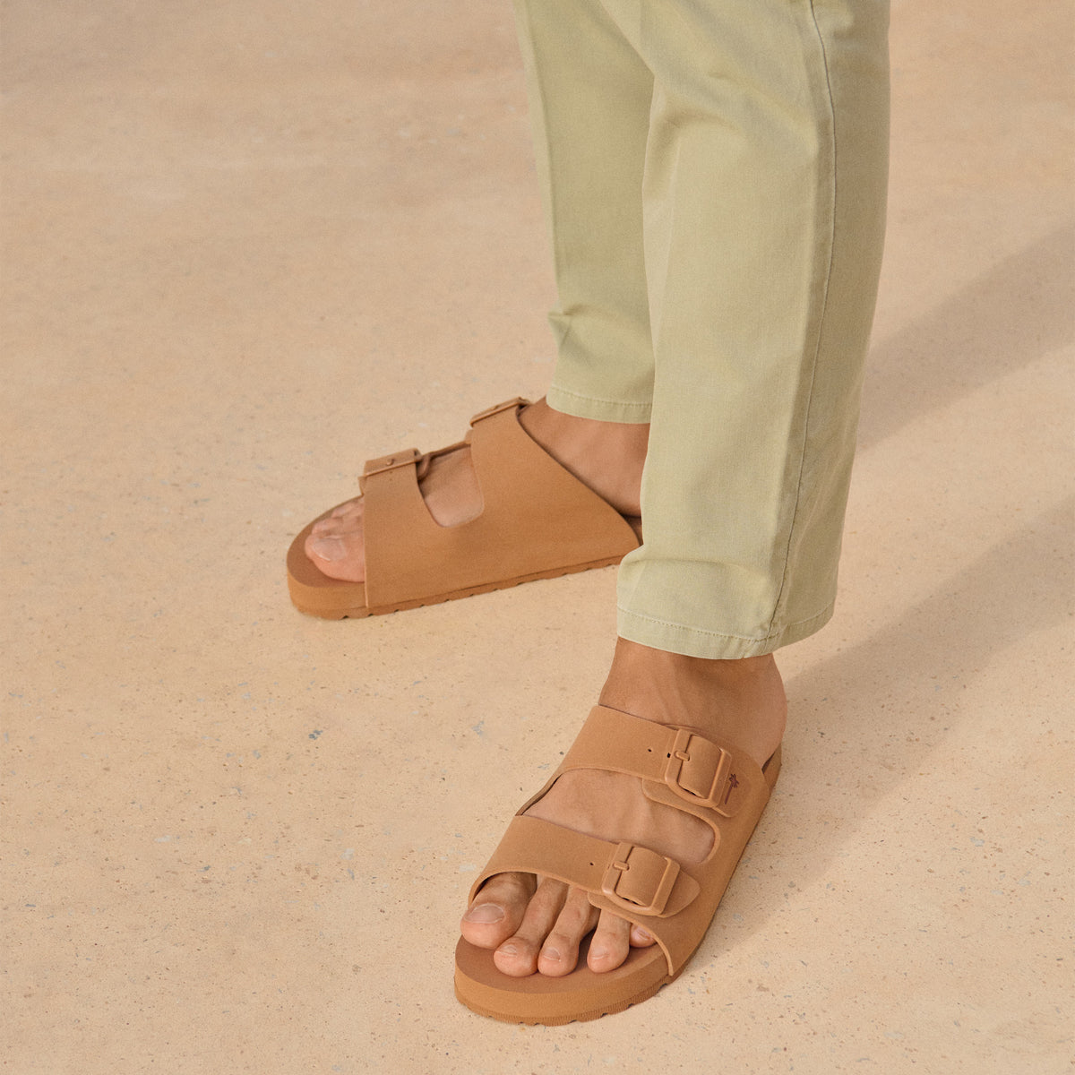 MANEBI - Suede Nordic Sandals Zebra main image 0