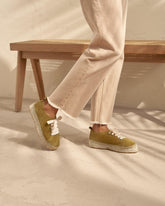 Suede Lace-Up Espadrilles |