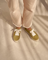 Suede Lace-Up Espadrilles |
