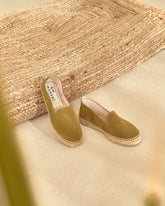 Espadrillas basse in pelle scamosciata |