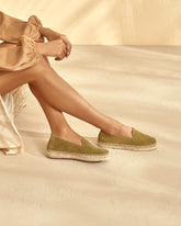 Espadrillas basse in pelle scamosciata |