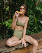 Tie-Up One Shoulder Bikini |