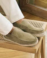 Suede Traveler Ankle Boot Espadrilles |
