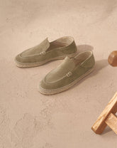 Suede Traveler Loafers Espadrilles |