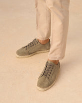Suede Lace-Up Espadrilles |