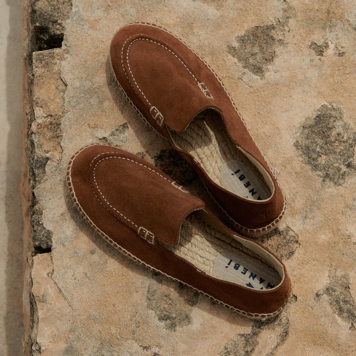 Manebi |suede-traveler-loafers-espadrilles-hamptons-brown  display picture 3