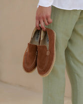 Suede Traveler Loafers Espadrilles |