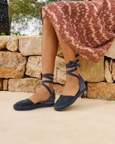 Suede Flat Valenciana Espadrilles |