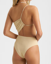 Cut-Out One-Shoulder One Piece |
