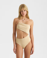 Cut-Out One-Shoulder One Piece |