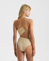 Cut-Out One-Shoulder One Piece |