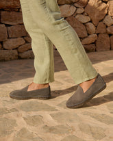 Espadrillas in Pelle Scamosciata |