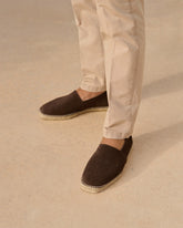 Suede Squared Toe Espadrilles |