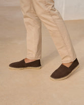 Suede Squared Toe Espadrilles |