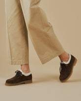 Stivaletti Stringati in Pelle Scamosciata |