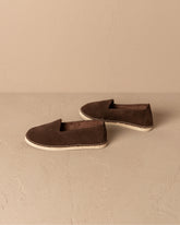 Suede With Faux Fur Flat Espadrilles |