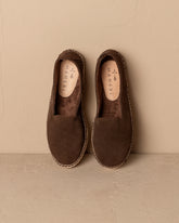 Suede With Faux Fur Flat Espadrilles |