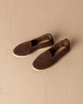 Suede With Faux Fur Flat Espadrilles |
