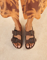 Suede Traveler Nordic Sandals |