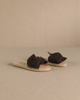 Soft Suede Sandals With Knot - Women’s New Shoes | 