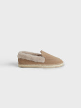 Mocassini Loafer in Pelle Scamosciata<br />e Faux Fur |