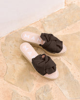 Soft Suede Platforms With Knot |