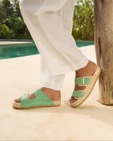 Sandali Nordic in Pelle Scamosciata |