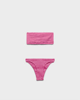 Seersucker Bandeau Bikini |