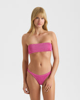 Seersucker Bandeau Bikini |