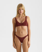 Bikini Bralette Surf in Seersucker |